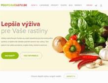 Tablet Screenshot of podporarastu.sk